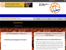 Tablet Screenshot of foxborobasketball.org
